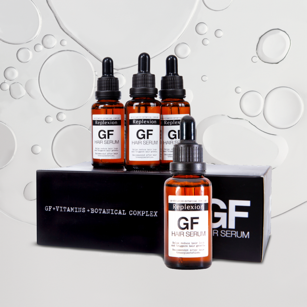 Replexion GF Hair Serum 30 ml x 4: 120 ML Anti-Hair Loss Serum, Saç Dökülmesine Karşı Serum