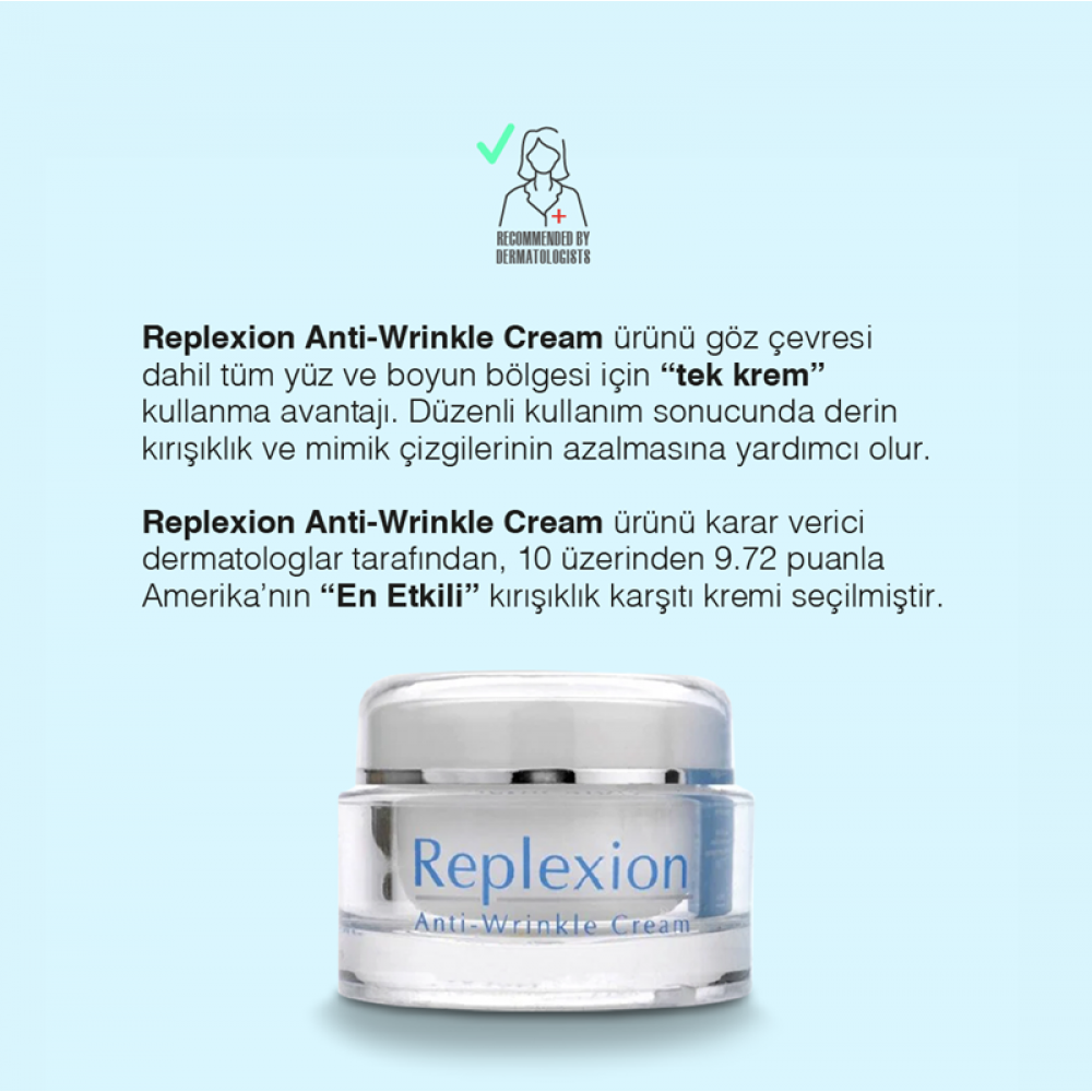 REPLEXION Anti-Wrinkle Cream 50 ml. Kırışıklık Karşıtı Krem